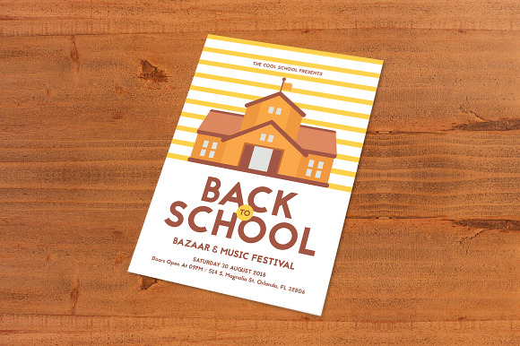 Back To School Flyer in Flyer Templates - product preview 3