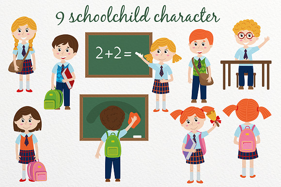back to school set in Graphics - product preview 1