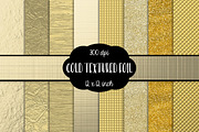 Gold Textured Foil Digital Papers