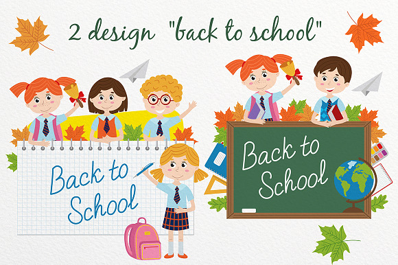 back to school set in Graphics - product preview 5