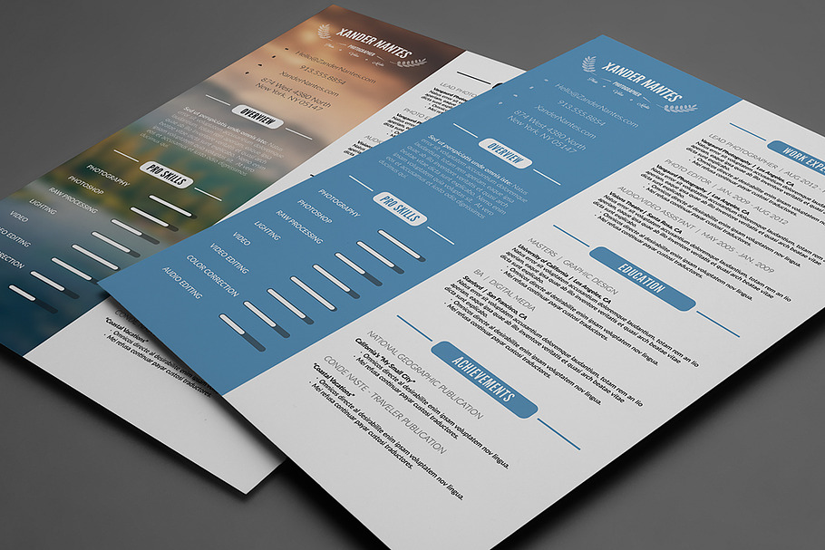 Clean Resume Template PSD in Resume Templates - product preview 8