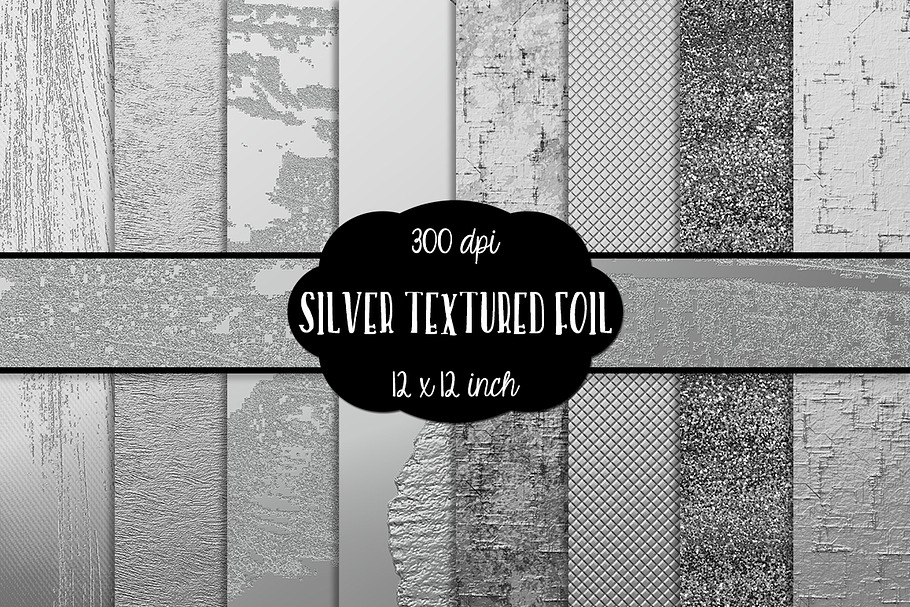 Silver Textured Digital Paper 12 in.