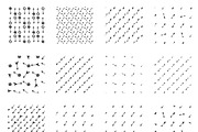 20 arrows seamless patterns