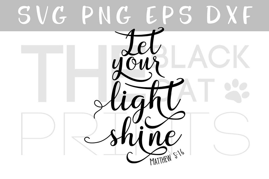 Let your light shine SVG DXF EPS PNG in Illustrations - product preview 8