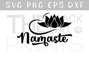 Namaste SVG DXF EPS Yoga svg Lotus