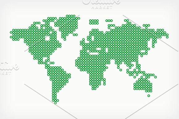 World Map in Illustrations - product preview 1