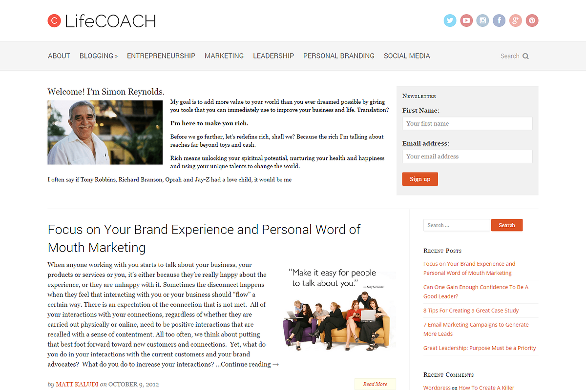 LifeCoach Theme for Coaches & Author in WordPress Blog Themes - product preview 8
