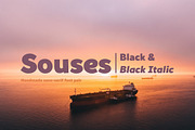 Souses—Black & Black Italic
