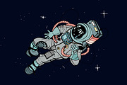 Astronaut in the spacesuit