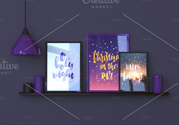 15 Christmas posters in Illustrations - product preview 5