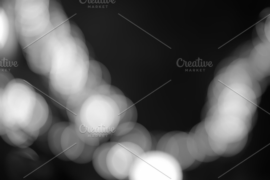 Diagonal black and white blobs bokeh background in Illustrations - product preview 8