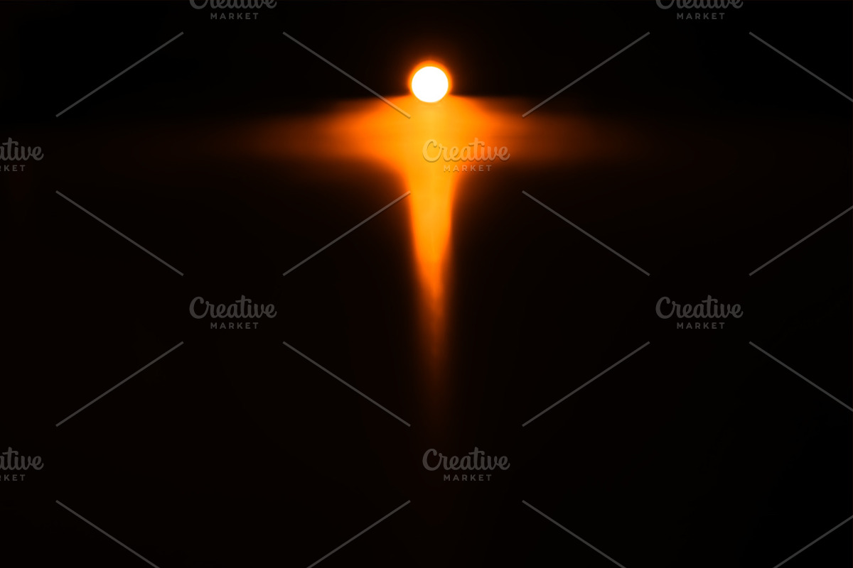 Glowing sunset sun water reflection illustration background in Illustrations - product preview 8