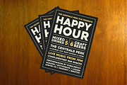 Happy Hour Typography Flyer