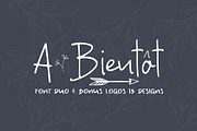 A Bientot | Font Duo with Bonus Logo