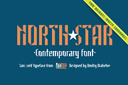 North Star sans serif typeface