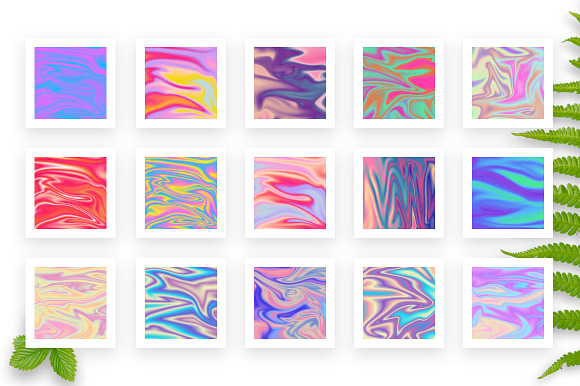 50 Holographic Backgrounds in Textures - product preview 3