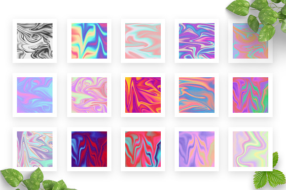 50 Holographic Backgrounds in Textures - product preview 4