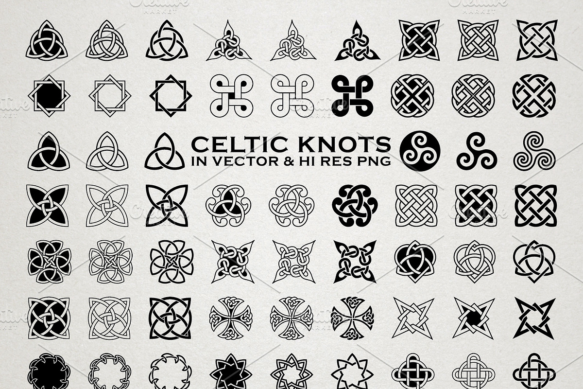 Celtic Knots & Ornaments Vector Pack in Illustrations - product preview 8