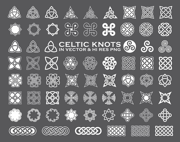 Celtic Knots & Ornaments Vector Pack in Illustrations - product preview 1