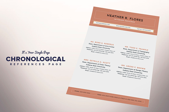 The Chronological Resume CV Full Set in Resume Templates - product preview 2