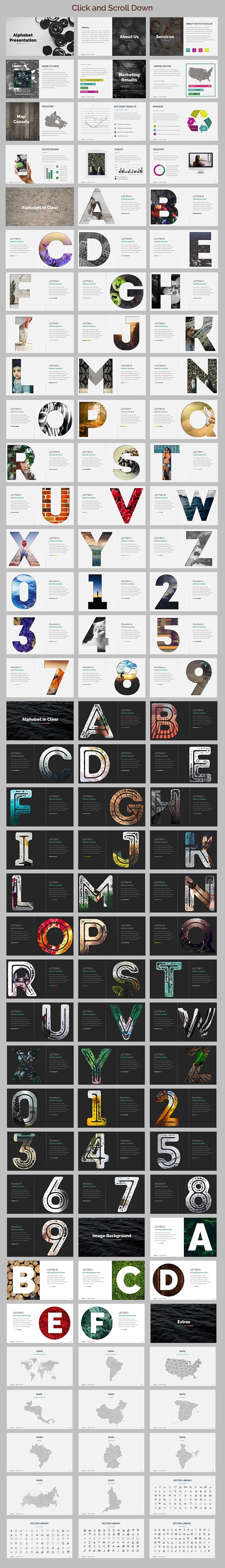 Alphabet | Powerpoint Presentation in PowerPoint Templates - product preview 12