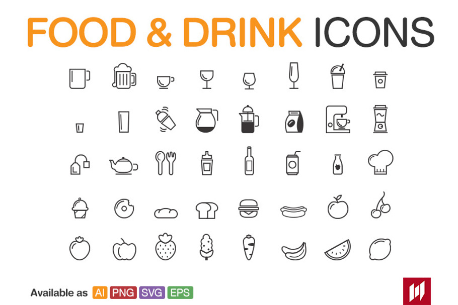 Food & Drink in Food Icons - product preview 8