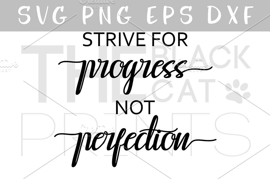 Strive for progress SVG DXF EPS PNG