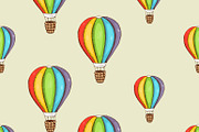 Background with color air balloon
