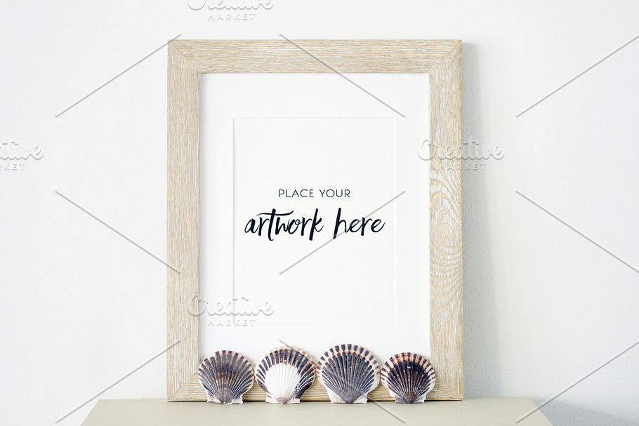 Shell Stock Photo Vertical Mockup  in Print Mockups - product preview 8