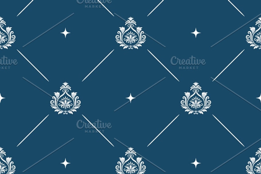 Seamless pattern background baroque in Patterns - product preview 8