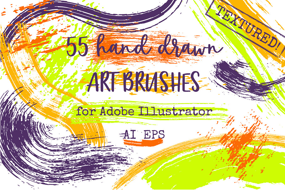 55 Vector Paint Brushes