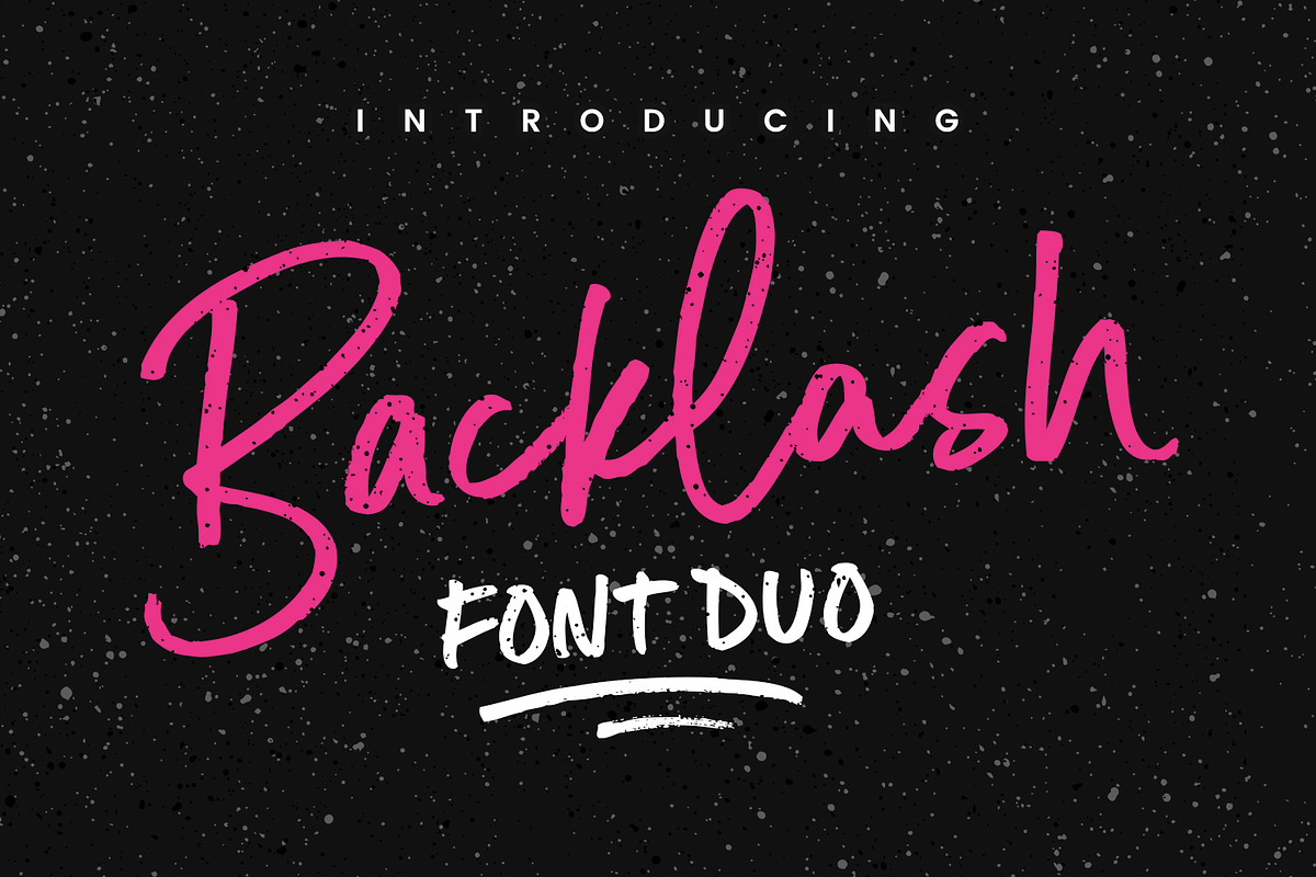 Backlash Font Duo in Script Fonts - product preview 8