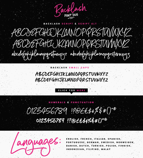 Backlash Font Duo in Script Fonts - product preview 6