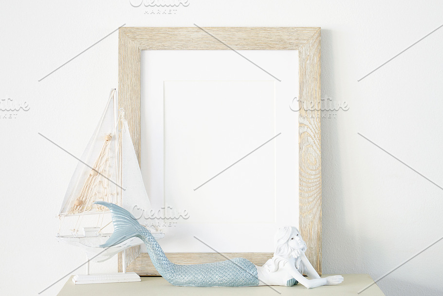 Mermaid Frame Stock Photo Mockup