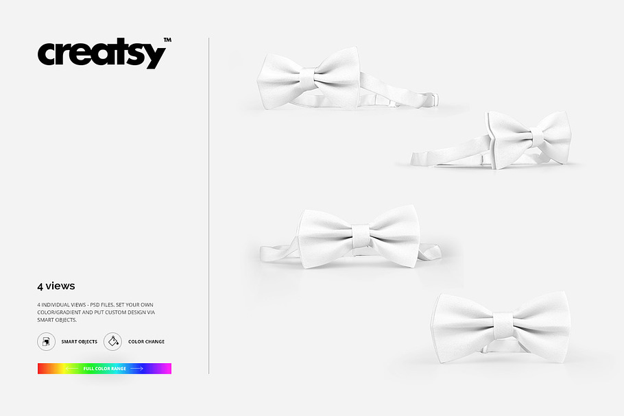 Download Bow Tie Mockup Set | Creative Product Mockups ~ Creative ...