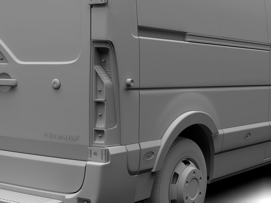 Renault Master L3H3 Van 2010 in Vehicles - product preview 14