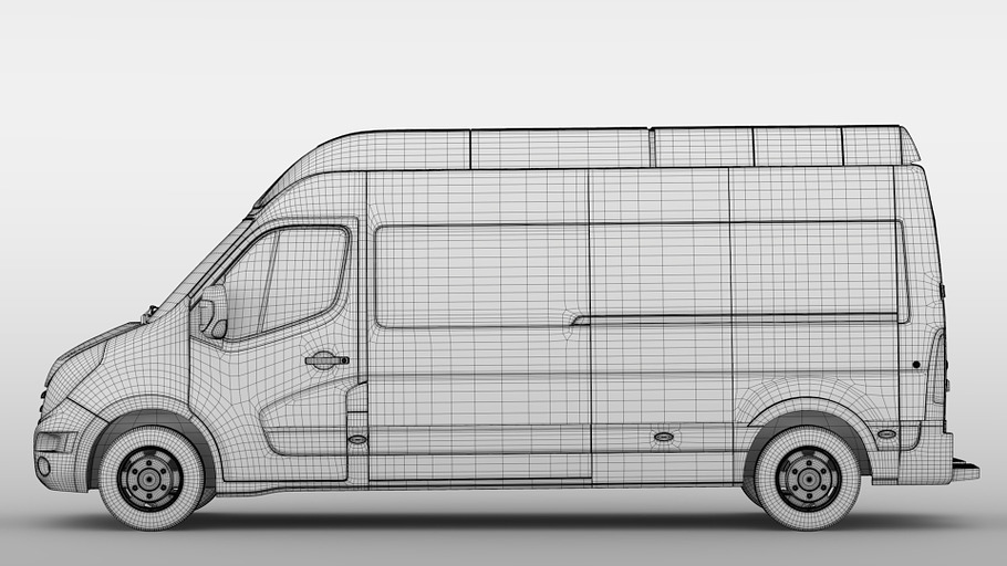 Renault Master L3H3 Van 2010 in Vehicles - product preview 17