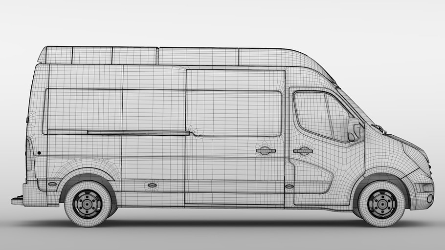 Renault Master L3H3 Van 2010 in Vehicles - product preview 19