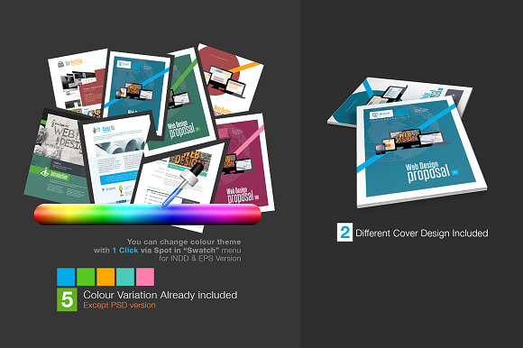 Web Proposal for Web Design Project in Stationery Templates - product preview 2