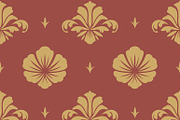 Floral seamless pattern ornament