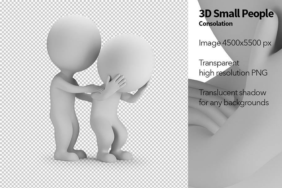 3D Small People - Consolation in Illustrations - product preview 8