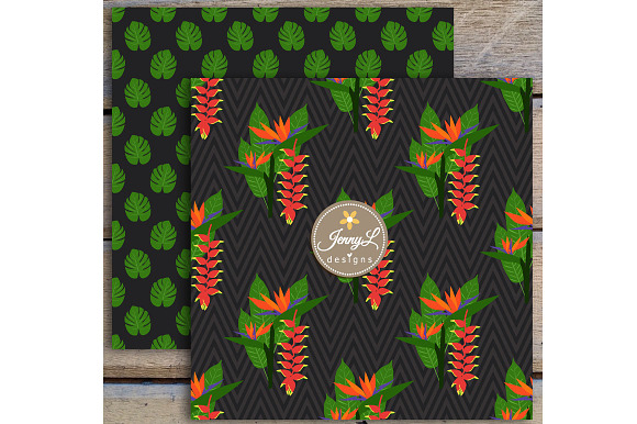 Bird of Paradise Digital Paper in Patterns - product preview 5