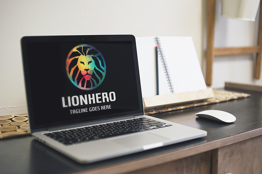 Lion Hero Logo in Logo Templates - product preview 8