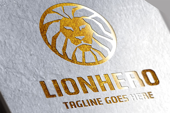 Lion Hero Logo in Logo Templates - product preview 2