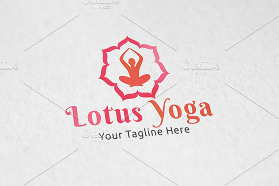 Lotus Yoga - Logo Tempalte in Logo Templates - product preview 8