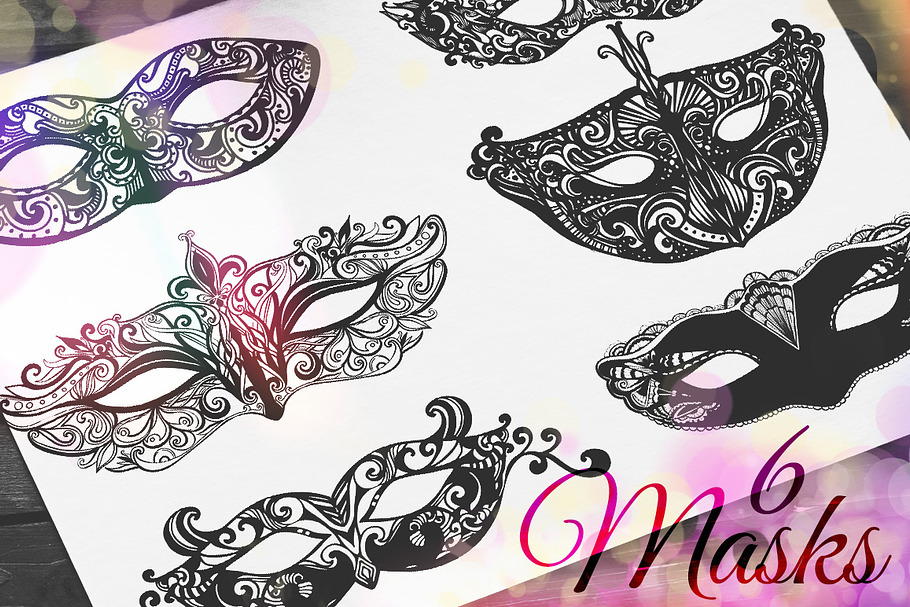 Ornate carnival masks