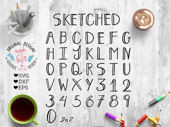 Vector Font For Crafters in Illustrations - product preview 2