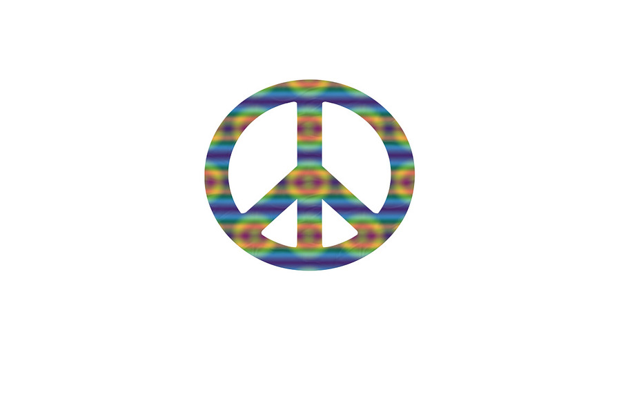Tye Dye Peace Sign in Graphics - product preview 8