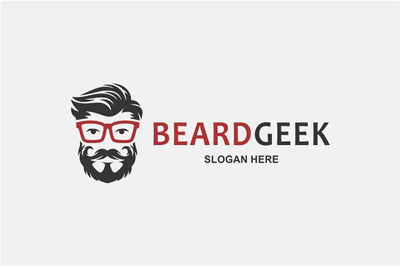 Beard Geek logo in Logo Templates - product preview 1