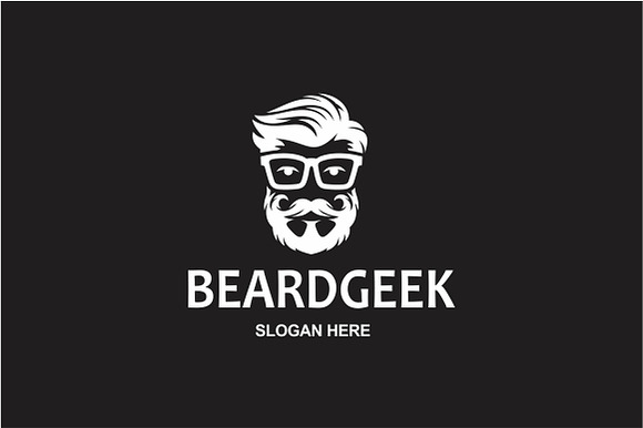 Beard Geek logo in Logo Templates - product preview 2